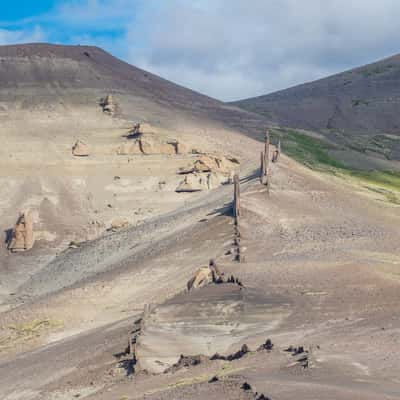 Rock Wall Remains at Ruta 41, Argentina