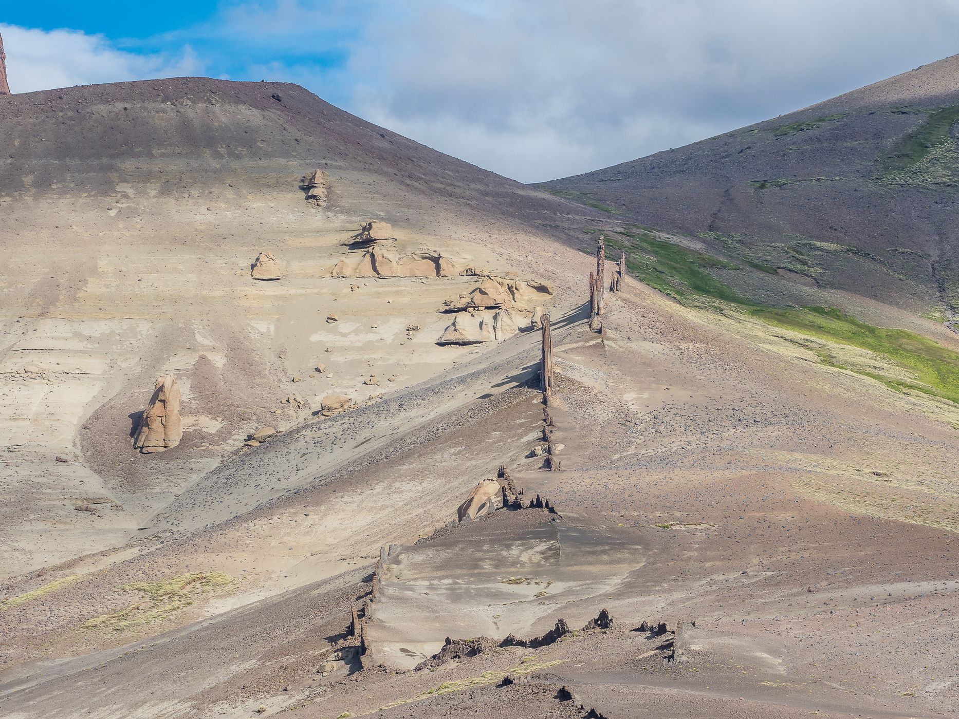 Rock Wall Remains at Ruta 41, Argentina