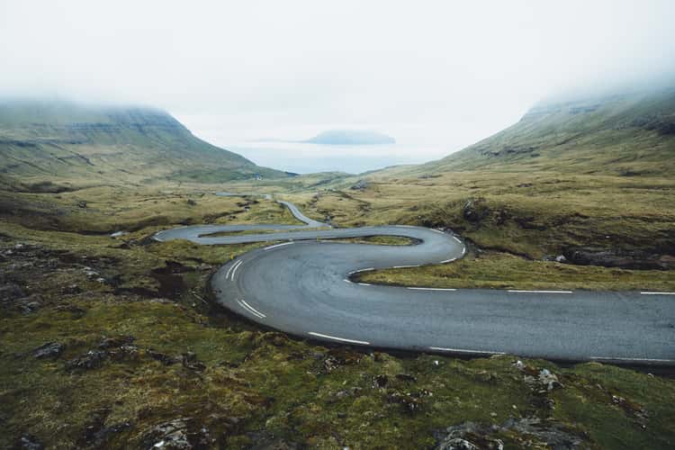 Snake road, Faroe Islands