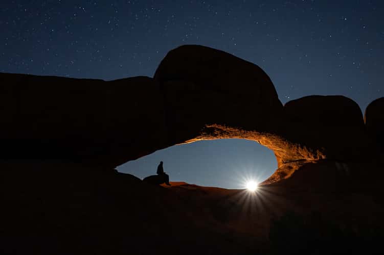Sunsets on 'The Bridge', Spitzkoppe