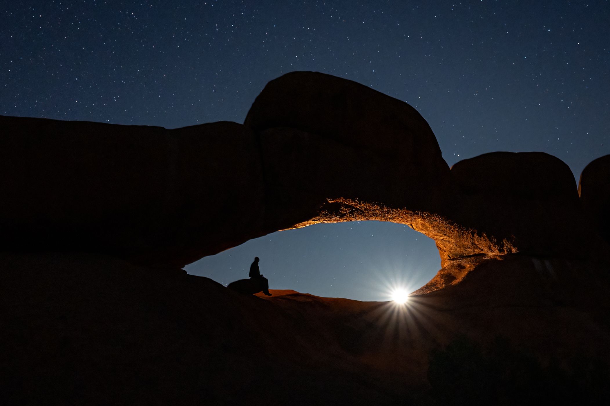 Sunsets on 'The Bridge', Spitzkoppe, Namibia