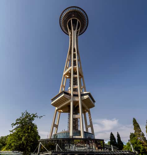 Space Needle from nearby, Seattle