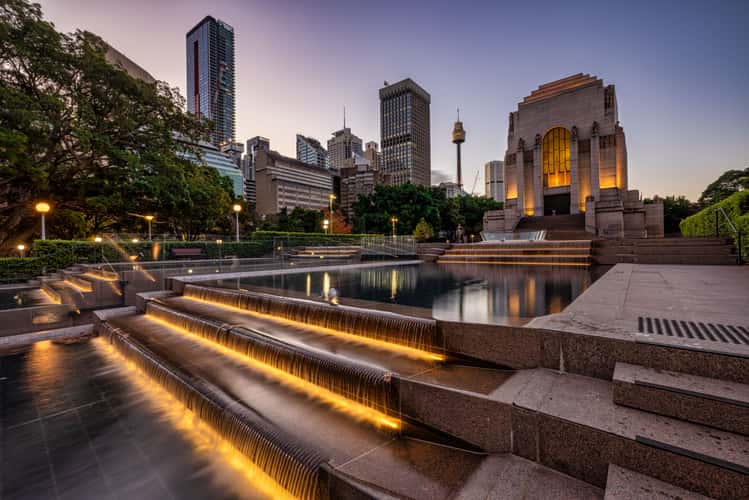 Step Lights, ANZAC War Memorial, Hyde Park, Sydney