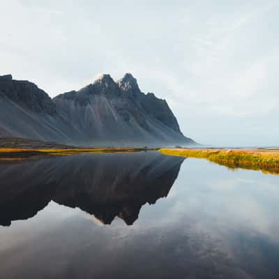 Stokksness reflection pool, Iceland, Iceland