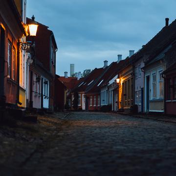 Streets of Ærøskøbing, Aerø, Denmark