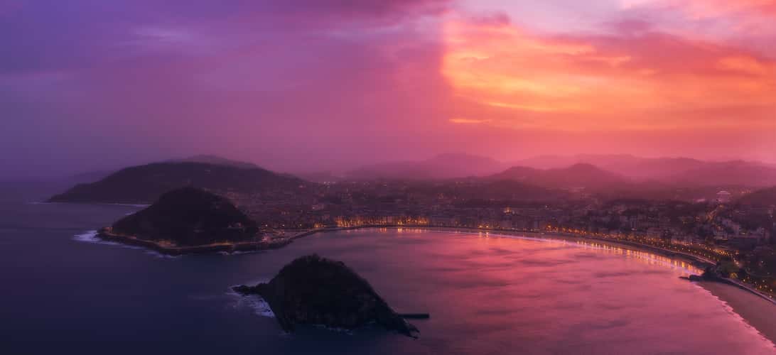 Room view from Hotel Mercure Igeldo over San Sebastian
