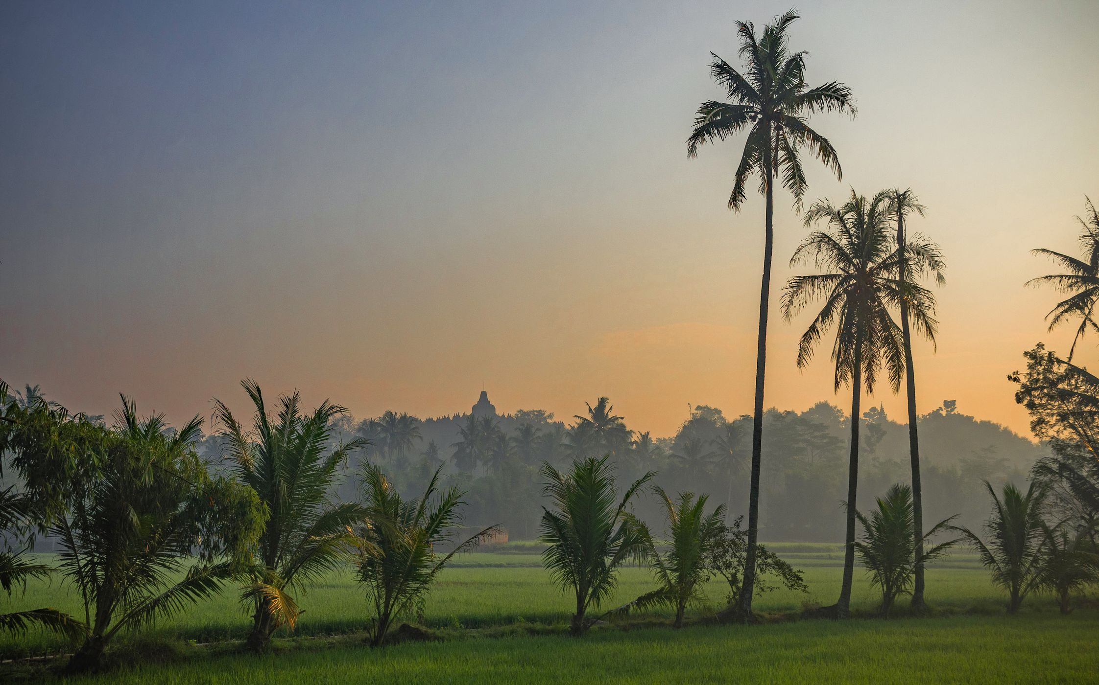 Sunrise with fine colours, Indonesia