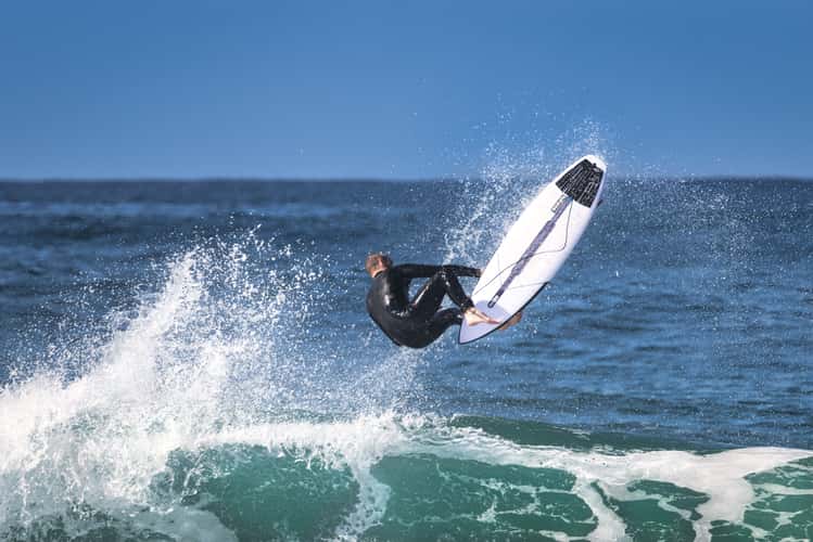 Surfing Maroubra Beach, Sydney, New South Wales
