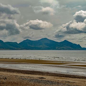 The Llyn hills from Dinas Dinlle beach, United Kingdom