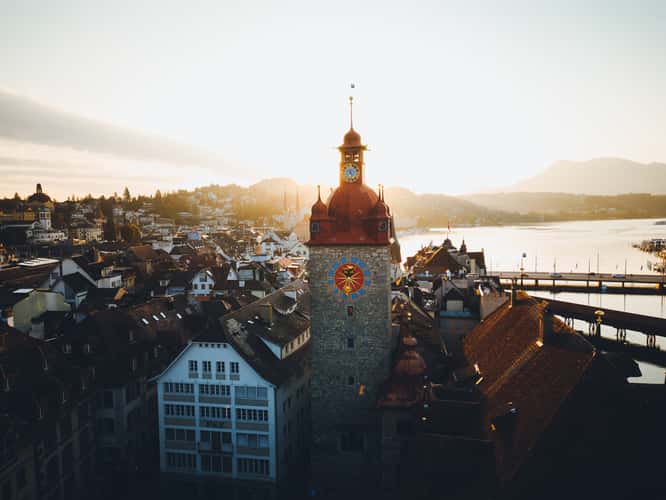 Town Hall clock tower, Lucerne