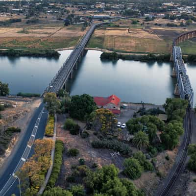 Twin Bridges [Drone] Murrary Bridge, South Australia, Australia