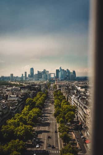 View from Arc de Triomphe, Paris