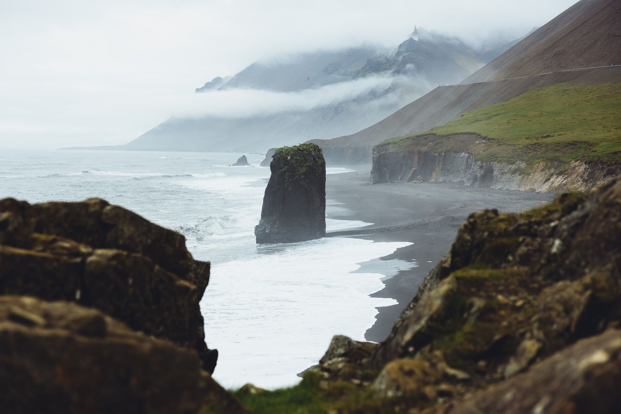 View on Stapavík, Iceland