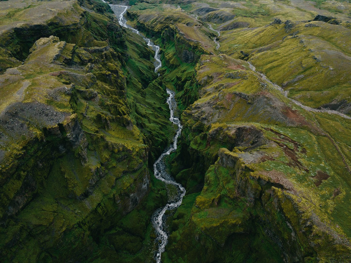 View onto Múlagljúfur Canyon, Iceland