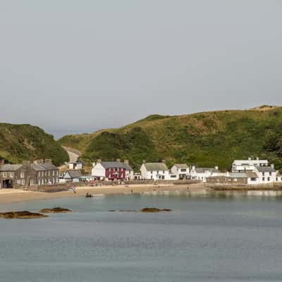 Village of Porthdinllaen from Morfa Nefyn car park, United Kingdom