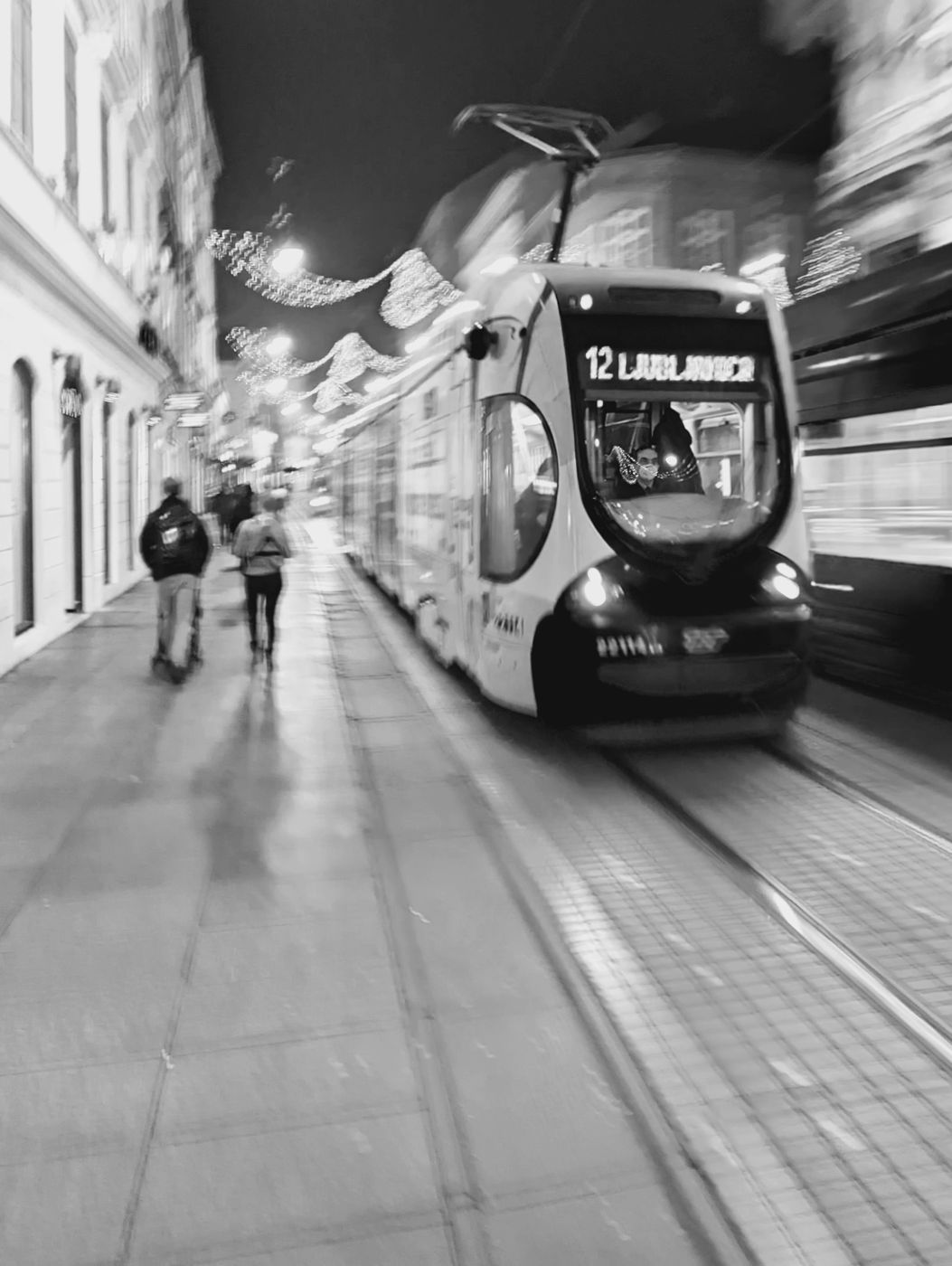Tram line, Zagreb, Croatia