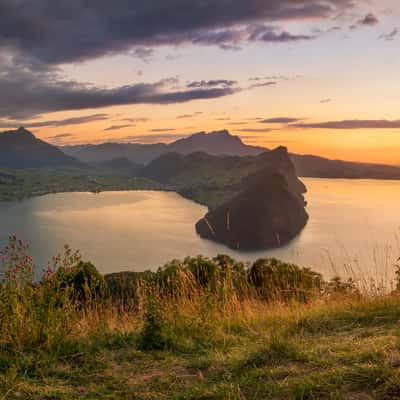 Wissifluh, panorama bench, Switzerland