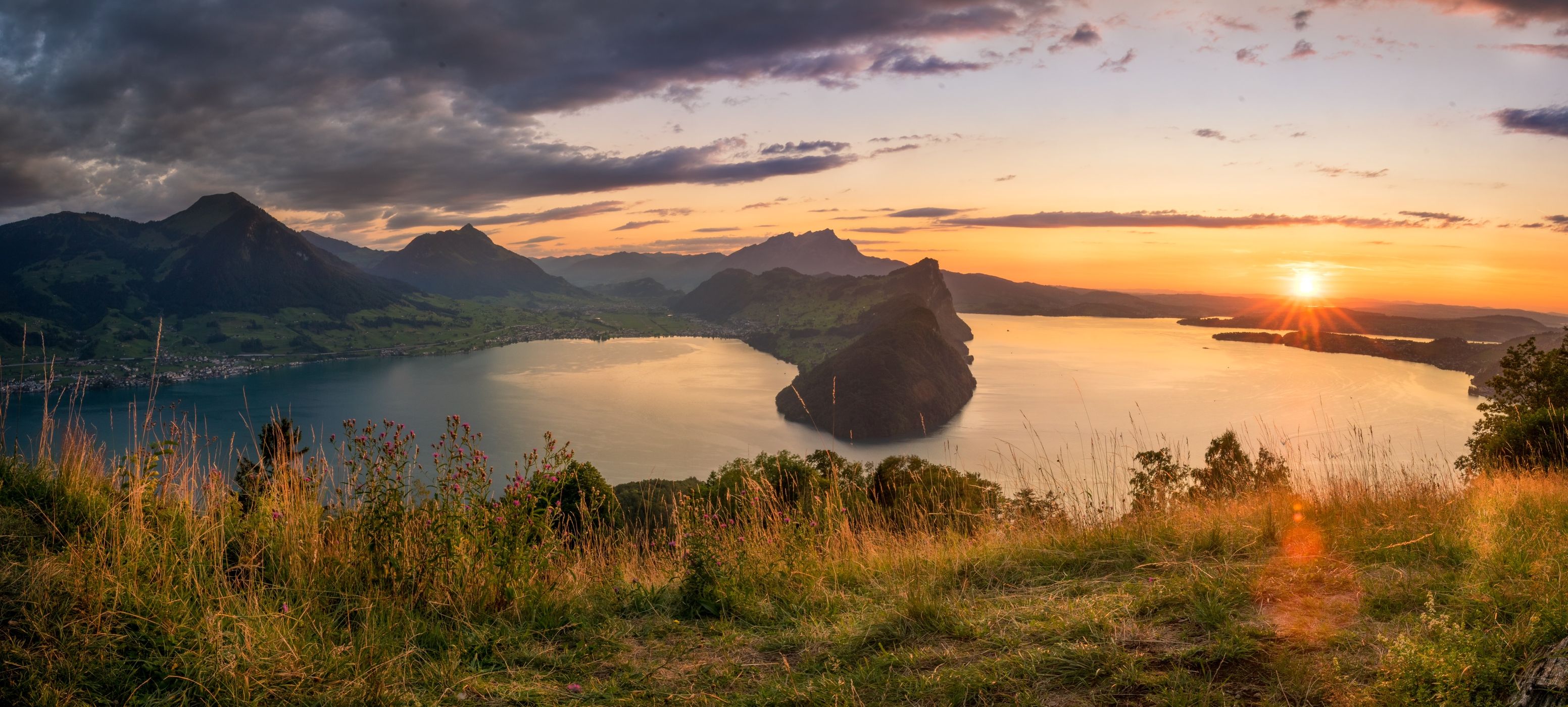 Wissifluh, panorama bench, Switzerland