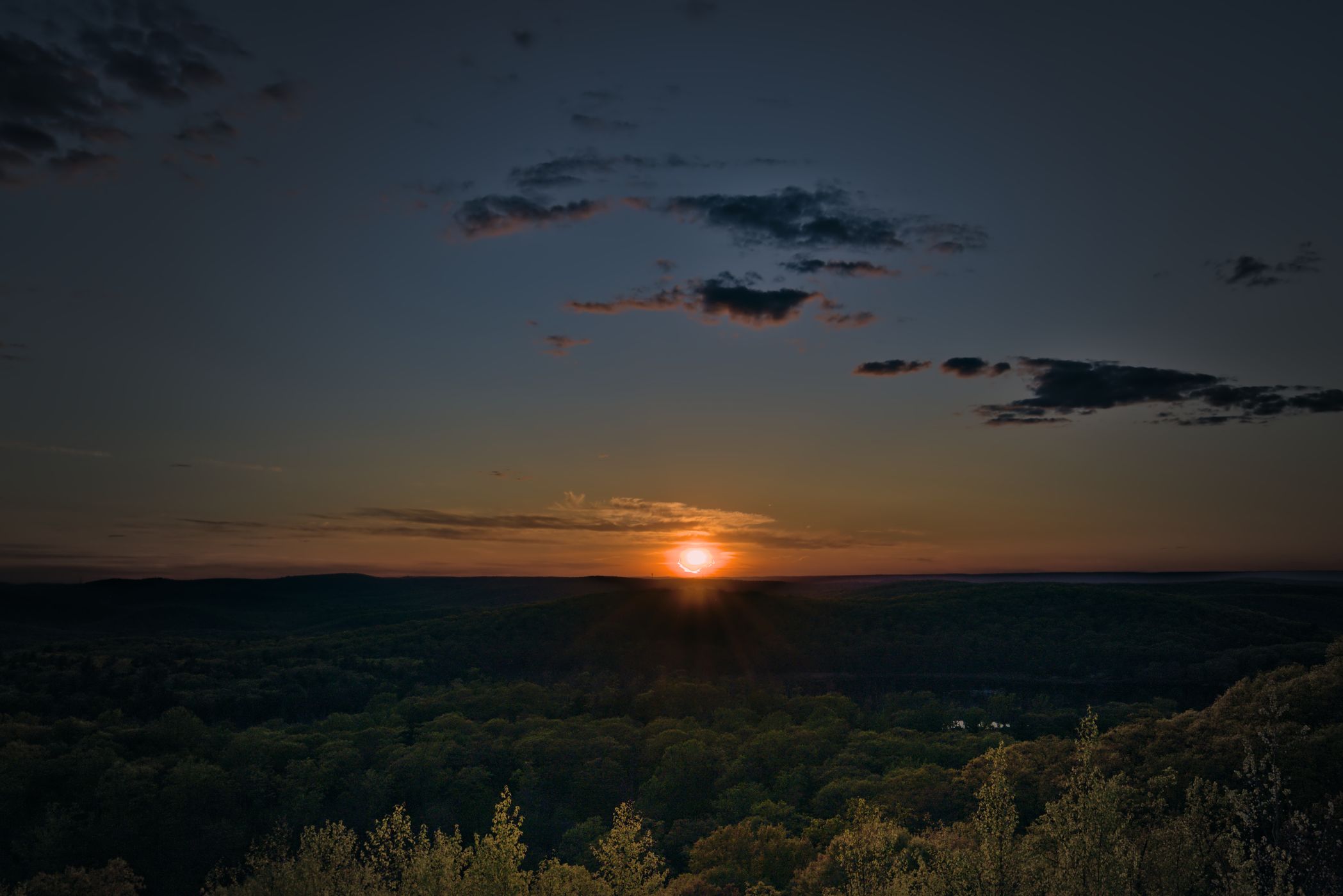 Appalachian Trail clearing, USA