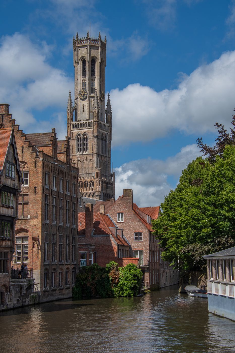 Typical view of Bruges, Belgium