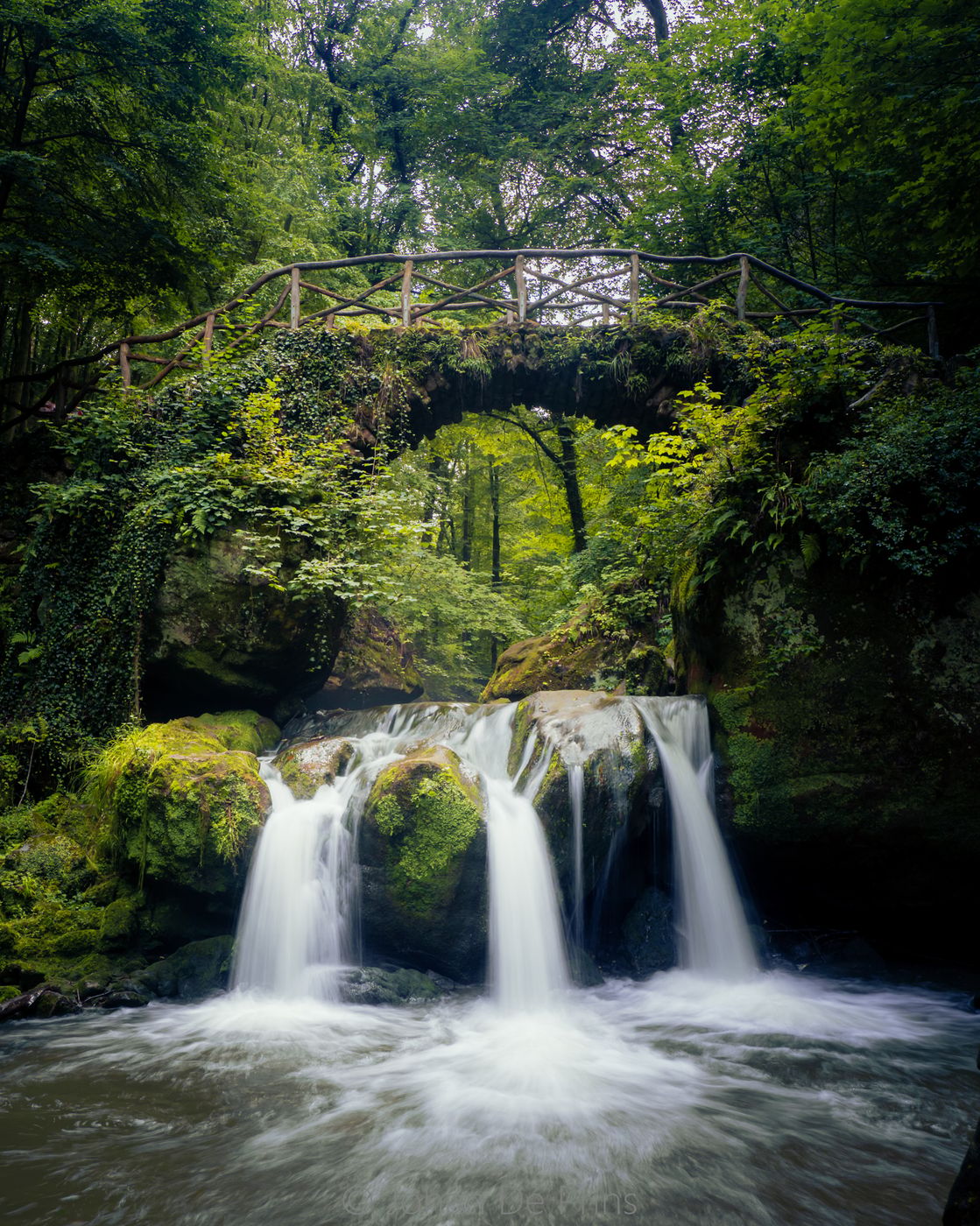 Classic View of Schiessentümpel Cascade, Luxembourg