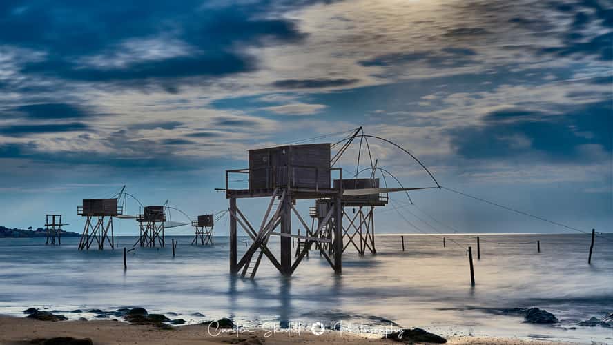 Fishermen's cabins at Saint Michel Chef Chef