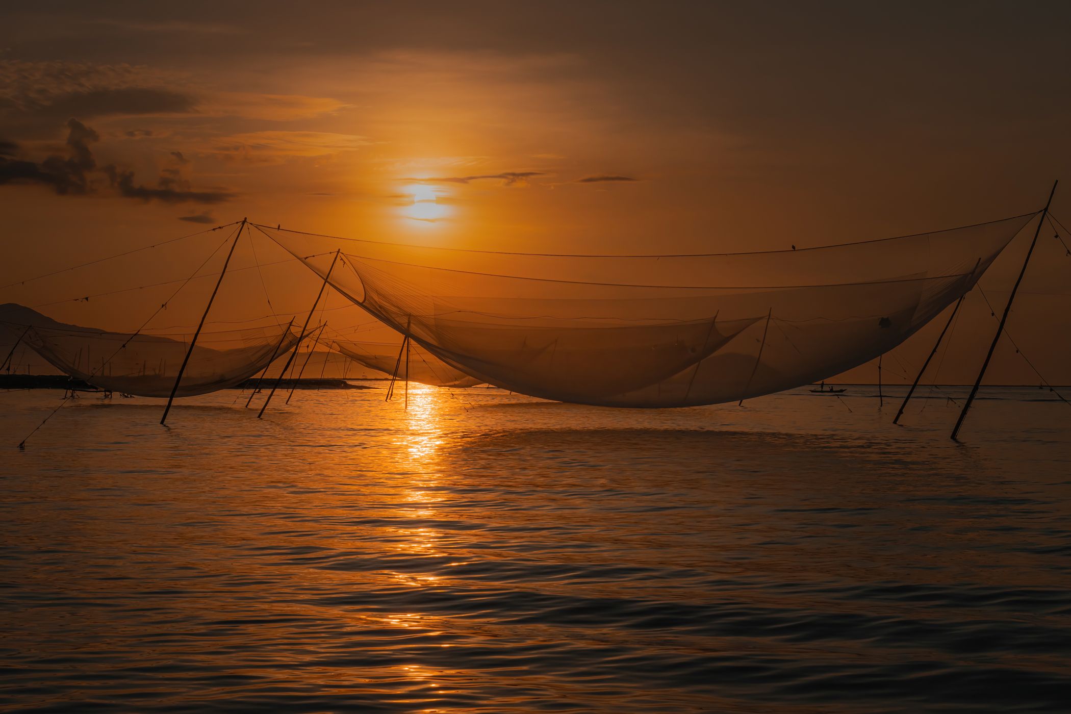 Fishing nets Hoi An, Vietnam