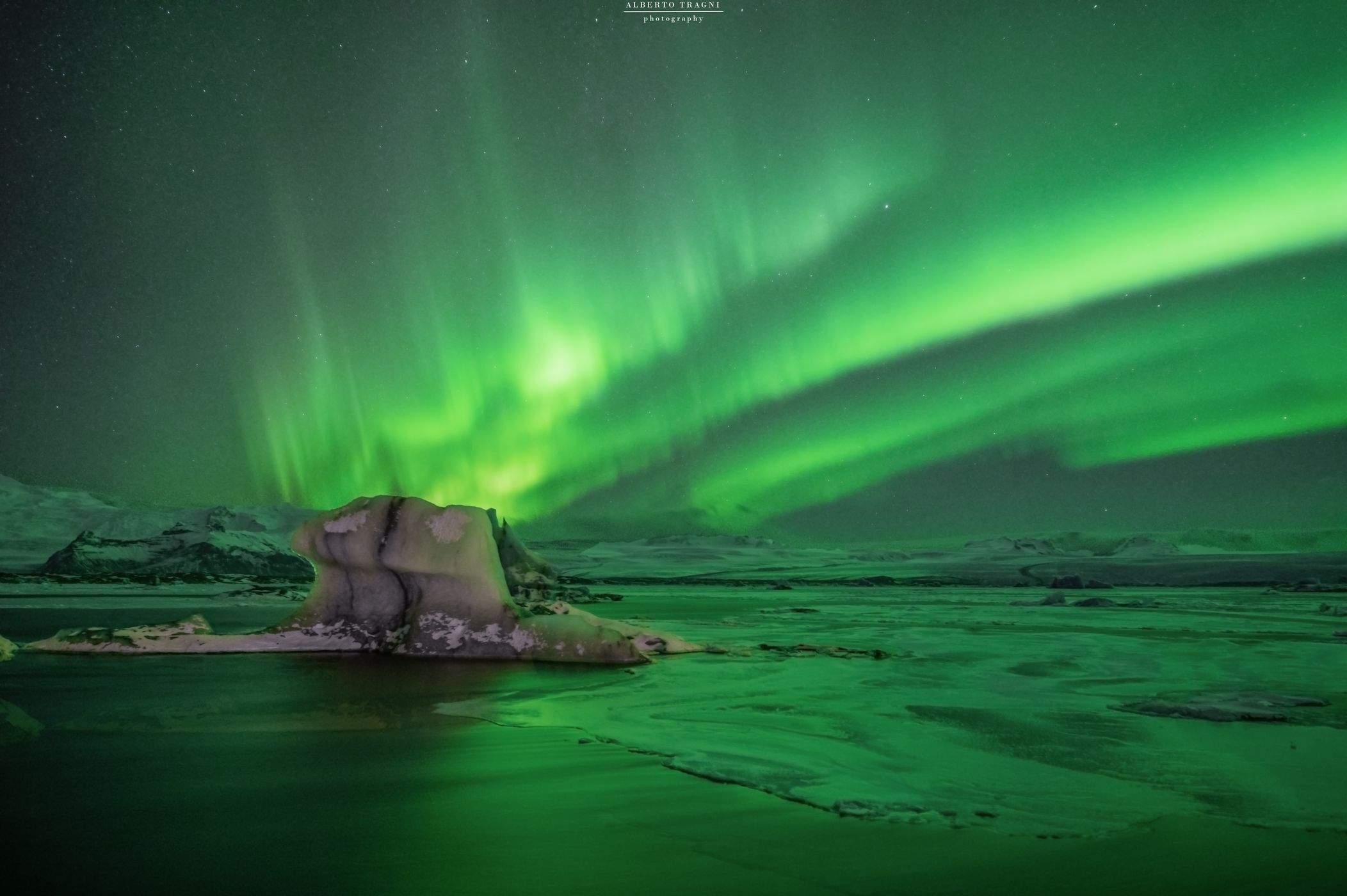 Glacial Lagoon at Jökulsárlón, Iceland
