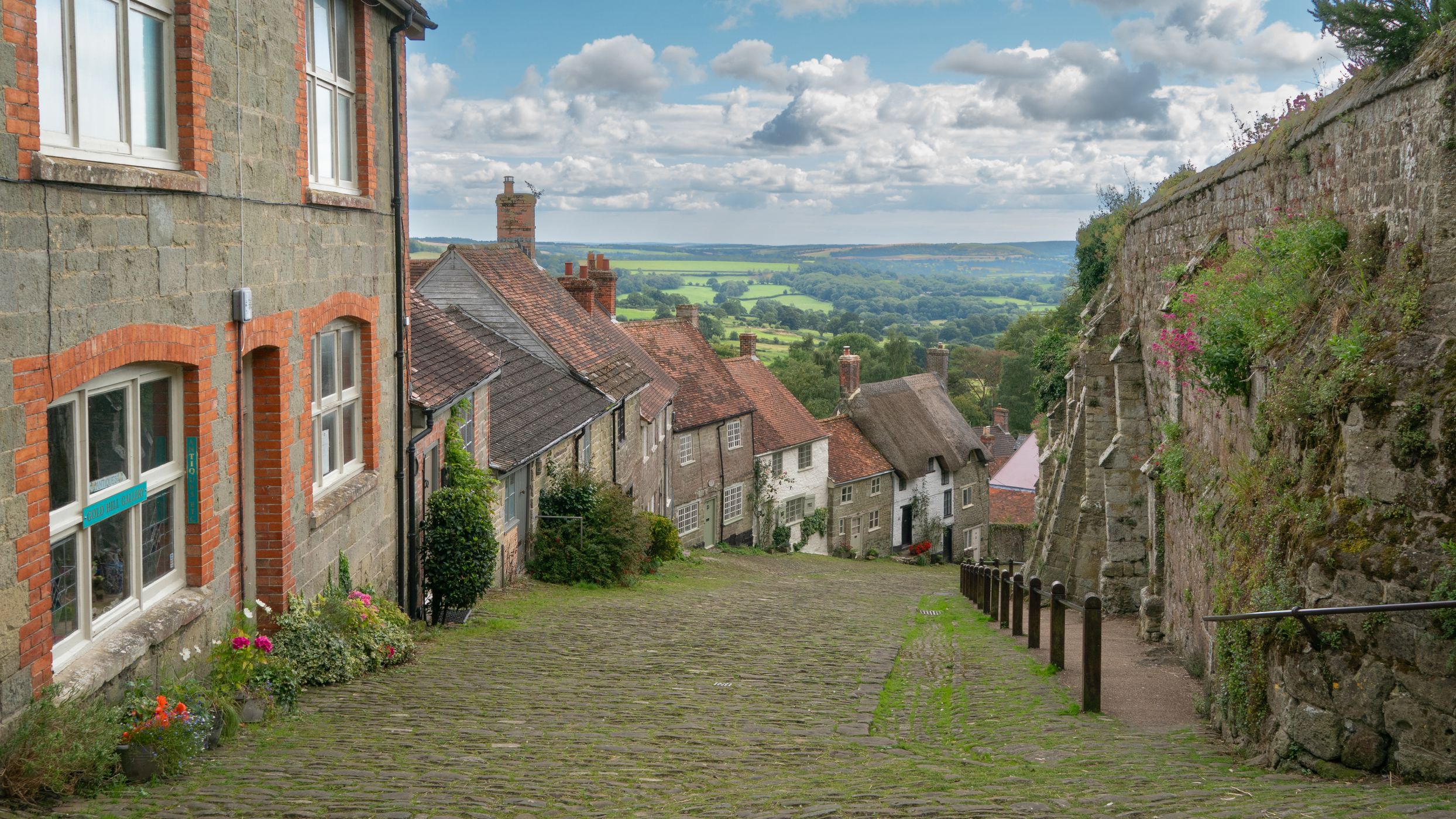 Gold Hill in Shaftesbury, United Kingdom