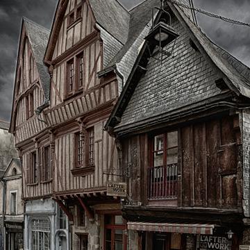 Historic district of laval, France