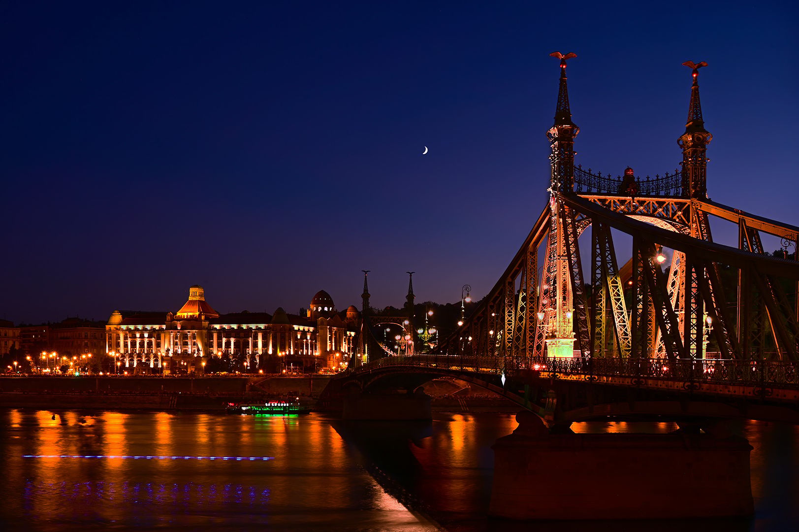 Liberty Bridge Sunset, Hungary