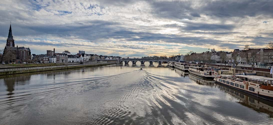 Maastricht - view from Wilhelmina Bridge