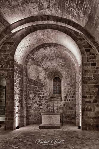 Inside Mont-Saint-Michel Abbey