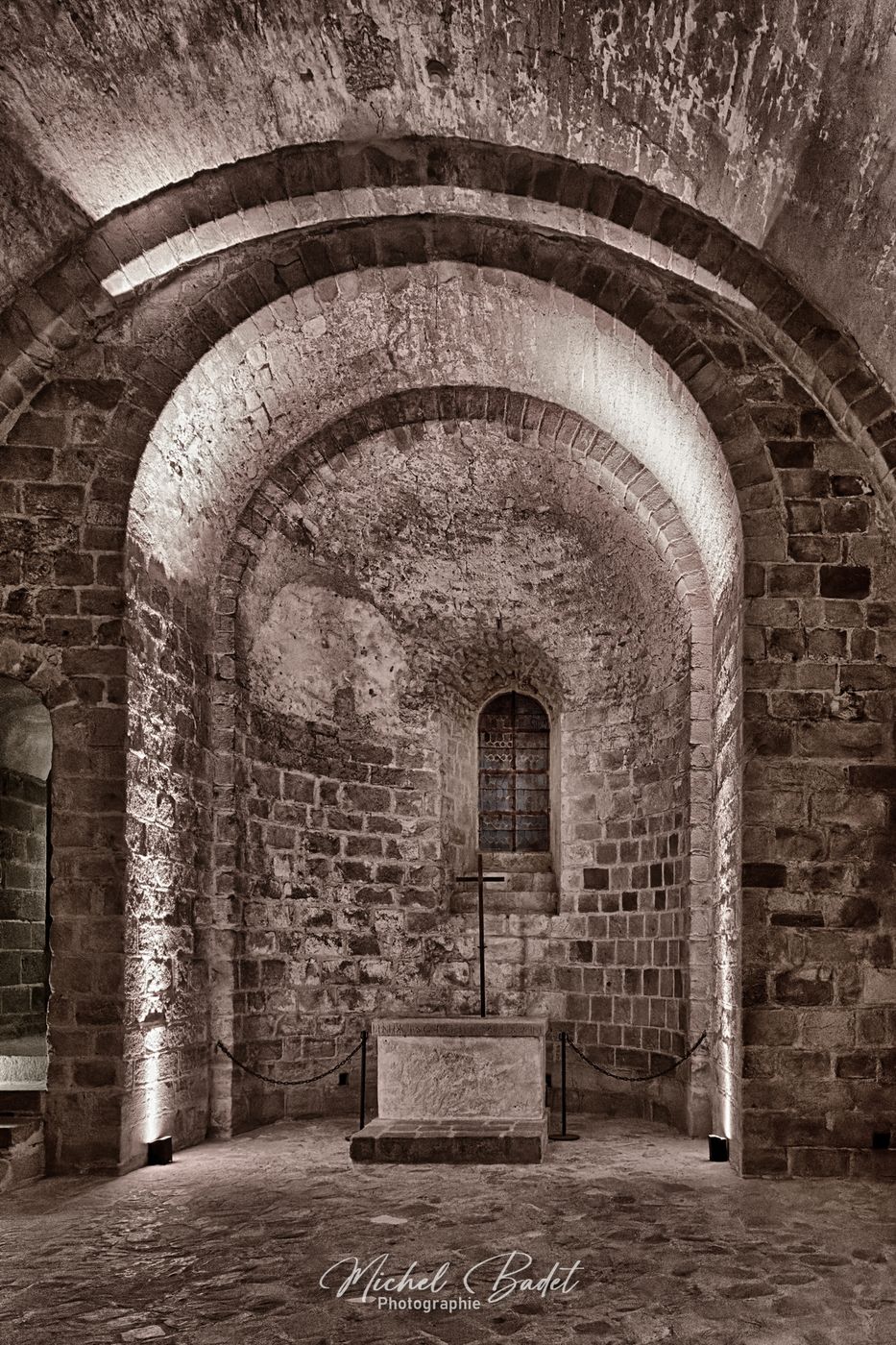 Inside Mont-Saint-Michel Abbey, France