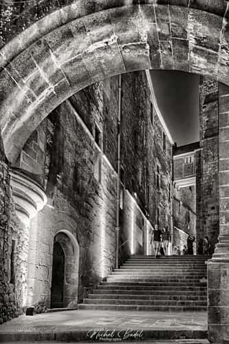 Inside Mont-Saint-Michel Abbey