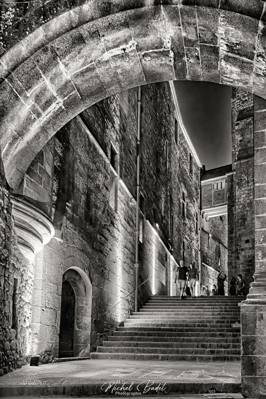 Inside Mont-Saint-Michel Abbey, France