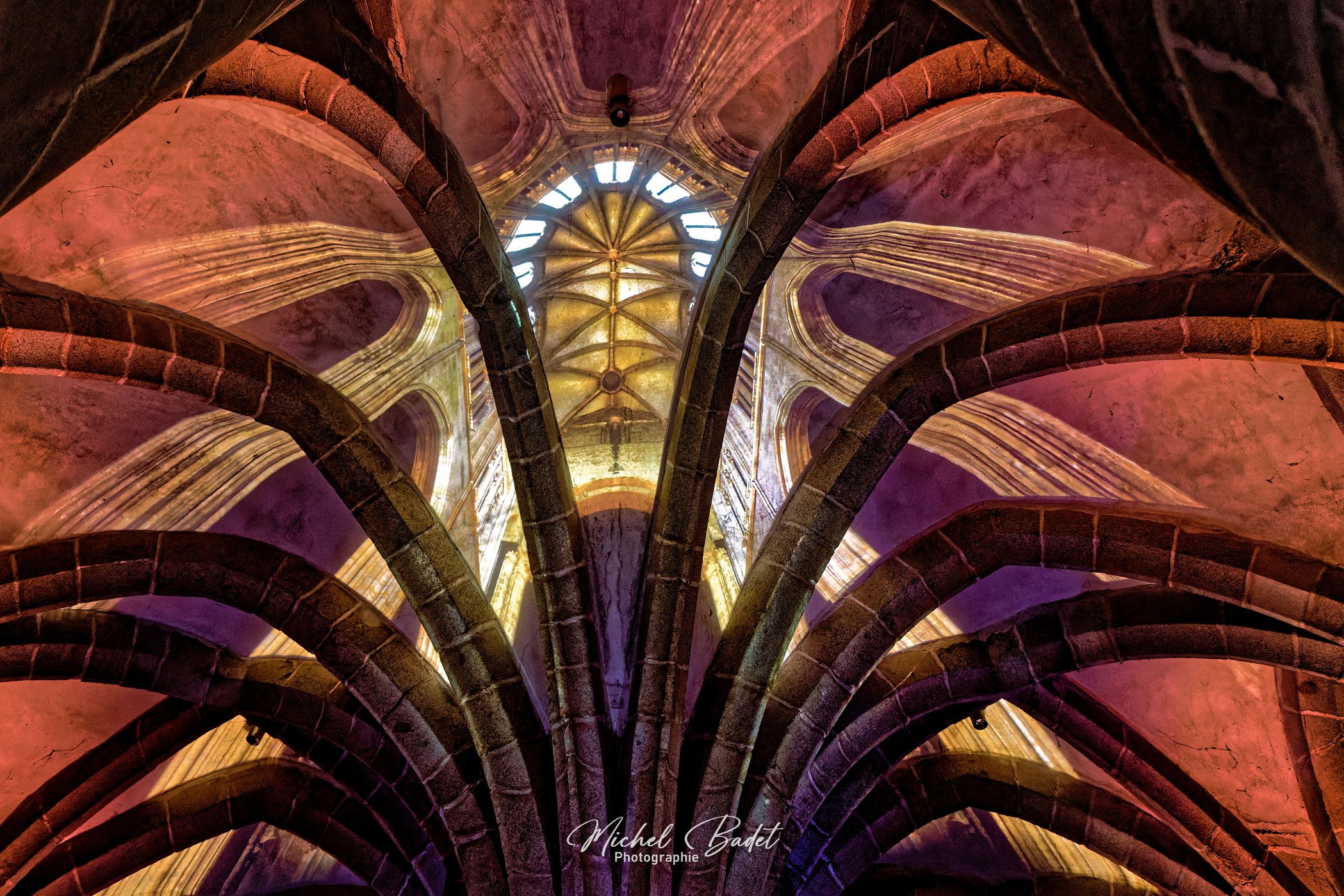 Inside Mont-Saint-Michel Abbey, France