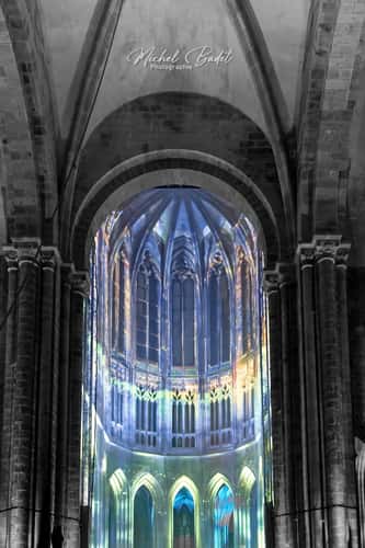 Inside Mont-Saint-Michel Abbey