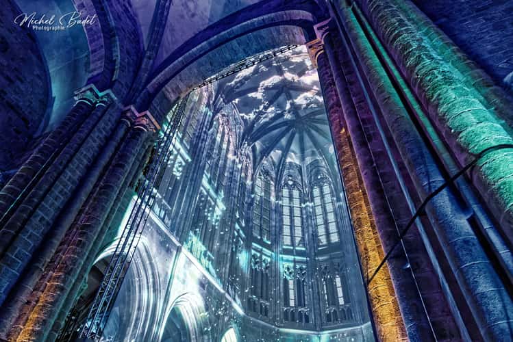 Inside Mont-Saint-Michel Abbey
