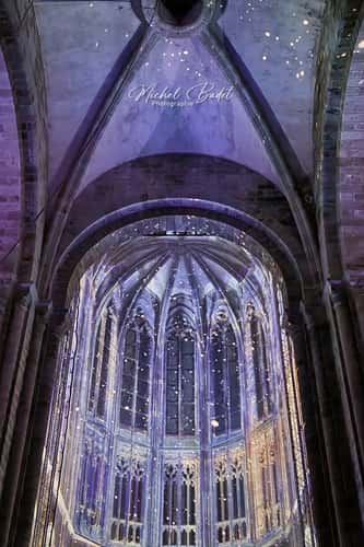 Inside Mont-Saint-Michel Abbey