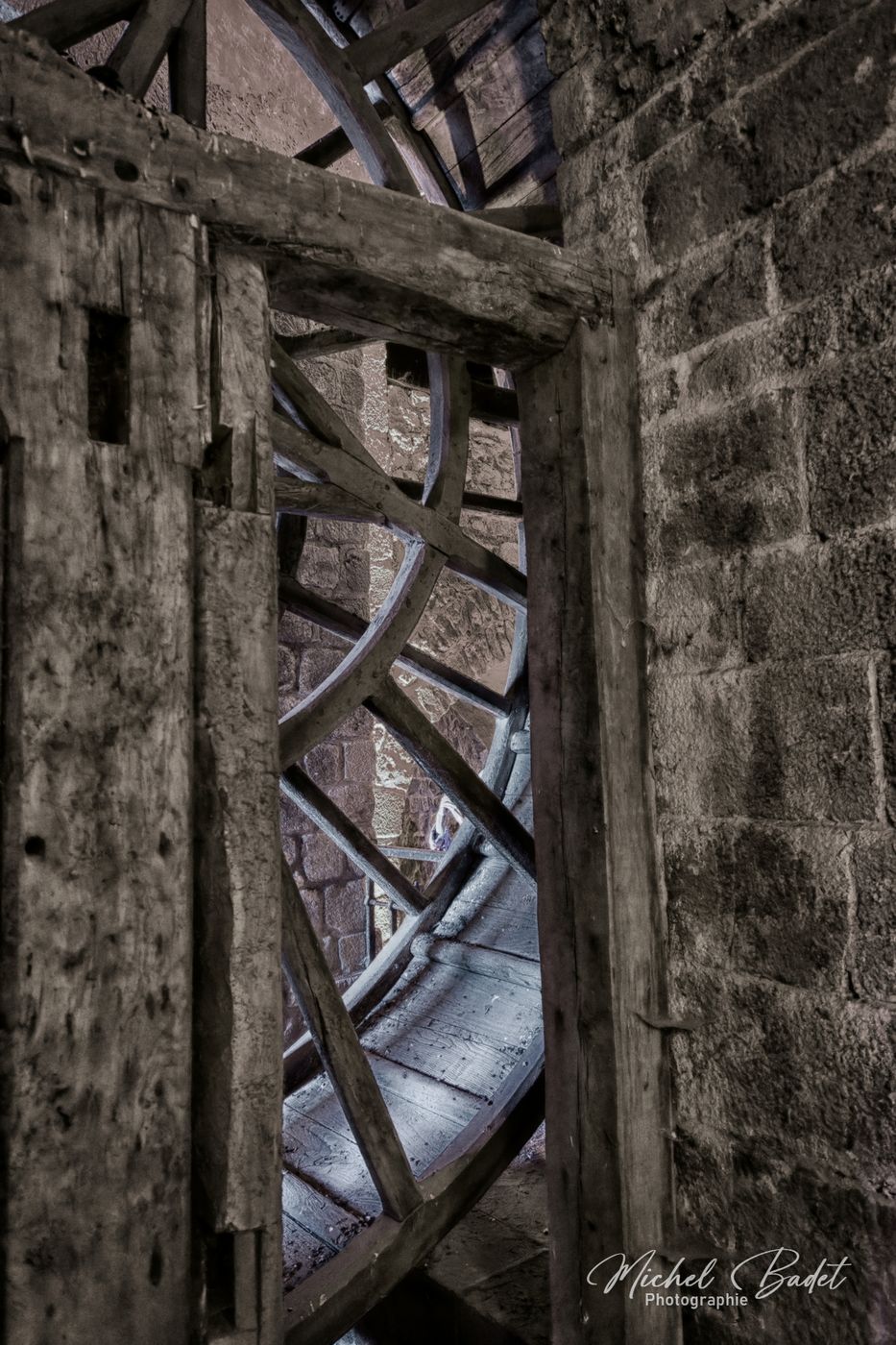 Inside Mont-Saint-Michel Abbey, France