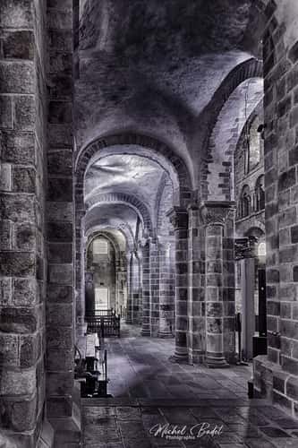 Inside Mont-Saint-Michel Abbey