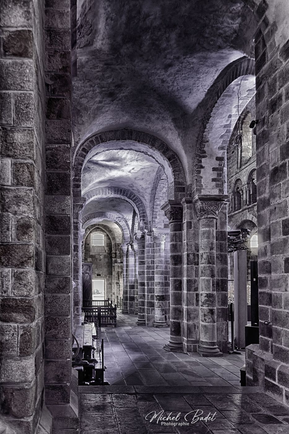 Inside Mont-Saint-Michel Abbey, France