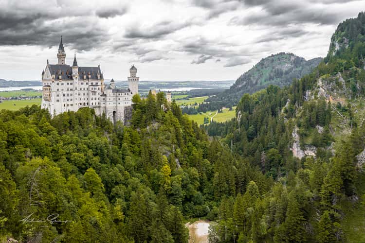 Neuschwanstein Castle from Marienbridge - The classic view
