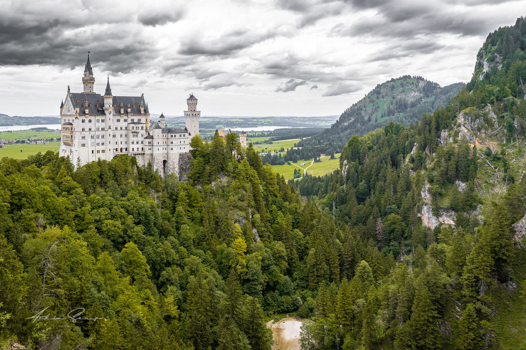 Neuschwanstein Castle from Marienbridge - The classic view, Germany
