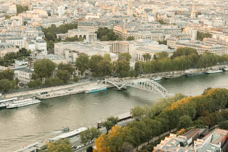 Paris City view from Eiffel tower