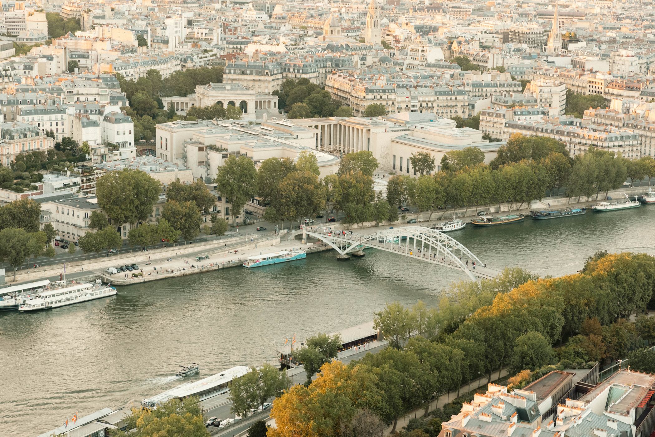 Paris City view from Eiffel tower, France