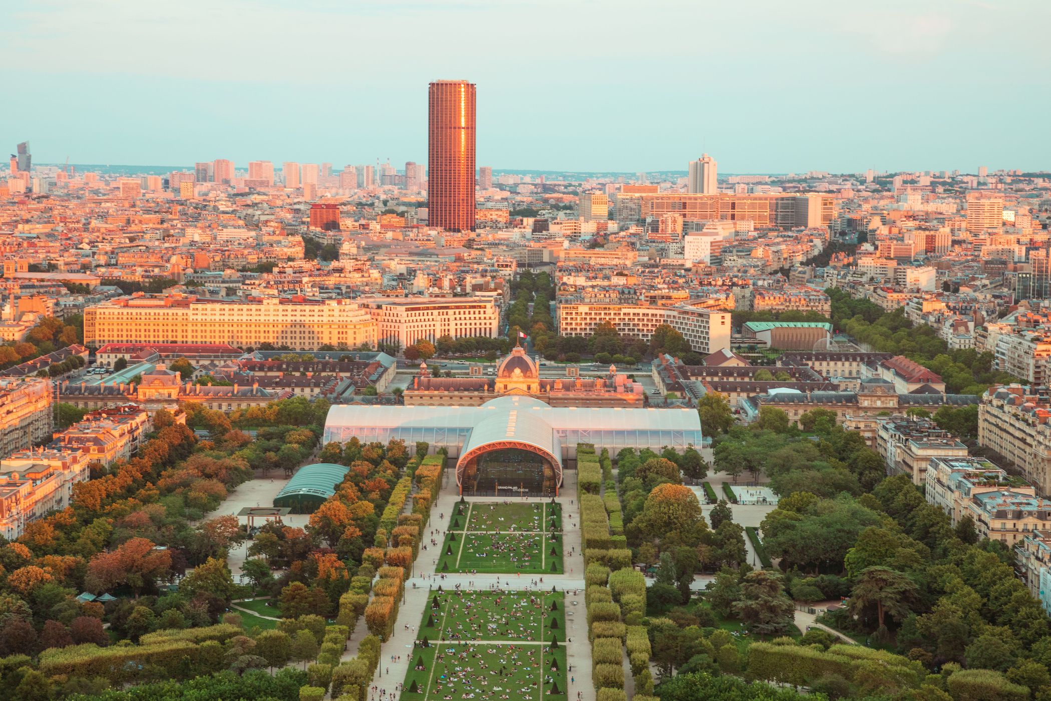 Paris City view from Eiffel tower, France