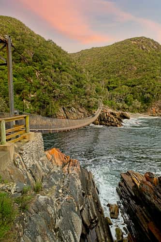path to the suspention bridge