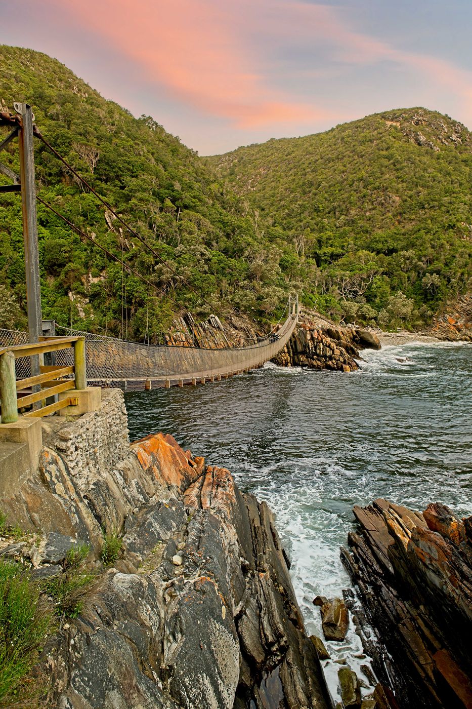 path to the suspention bridge, South Africa